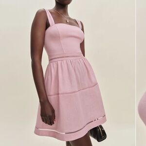 NWT • Reformation Everett Mini Dress in Babygirl pink - size 4